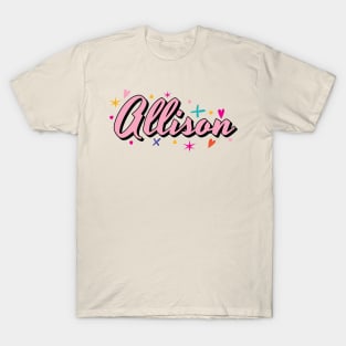 Allison name cute design T-Shirt